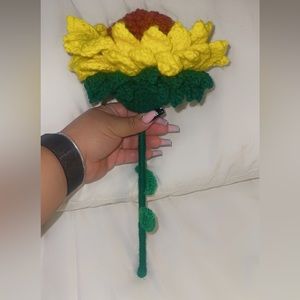 Handmade reversible sunflower/doll